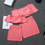 Ruffled Suit Skirt Mother And Daughter