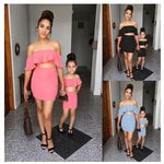 Ruffled Suit Skirt Mother And Daughter
