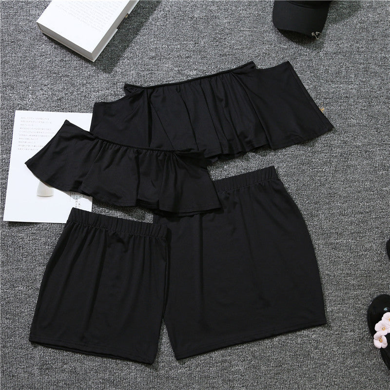 Ruffled Suit Skirt Mother And Daughter