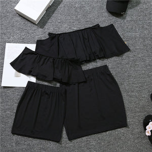 Ruffled Suit Skirt Mother And Daughter