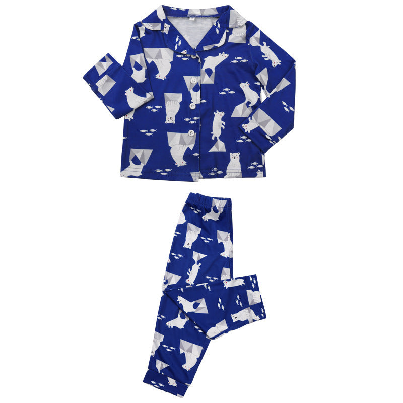 Casual Print Two-Piece Pajamas[ Parent-Child Wear]