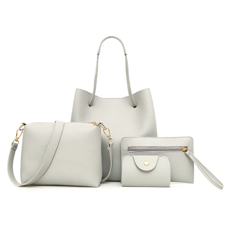 Fashion new pure color mother and daughter bag