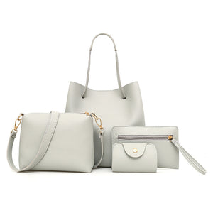 Fashion new pure color mother and daughter bag