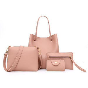 Fashion new pure color mother and daughter bag