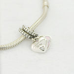 Mother daughter concentric Pink Double Love Pendant