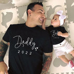 Funny Baby Daddy Family Matching Clothing Simple Pregna